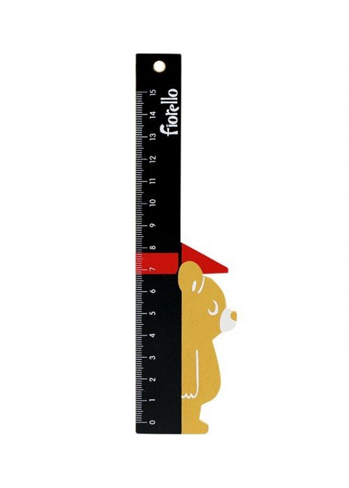 Medinė liniuotė 15cm MEŠKA