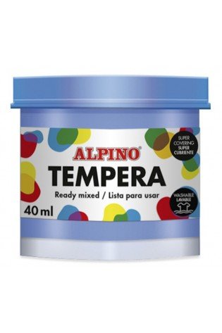 Guašas (tempera) ALPINO 40ml šv.mėlynas
