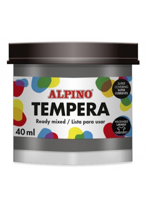 Guašas (tempera) ALPINO 40ml juodas