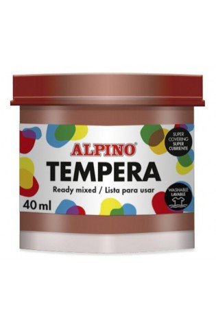 Guašas (tempera) ALPINO 40ml rudas