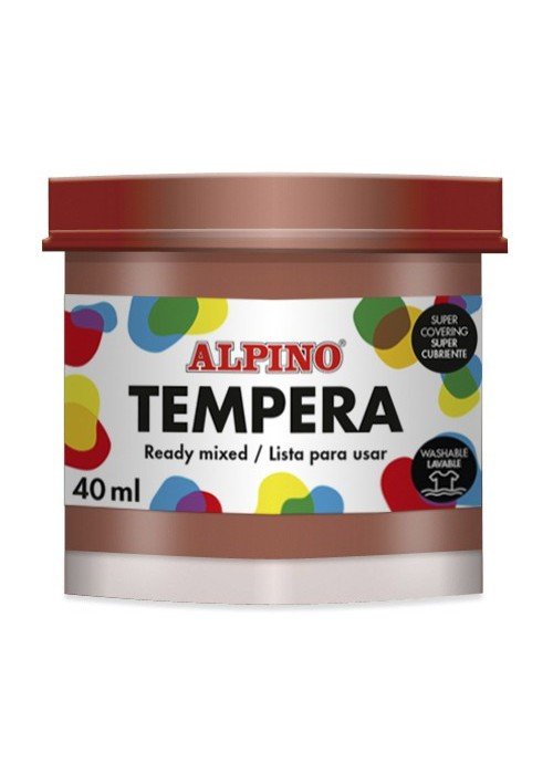 Guašas (tempera) ALPINO 40ml rudas