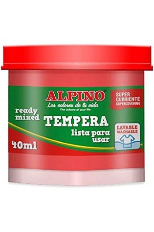 Guašas (tempera) ALPINO 40ml raudonas