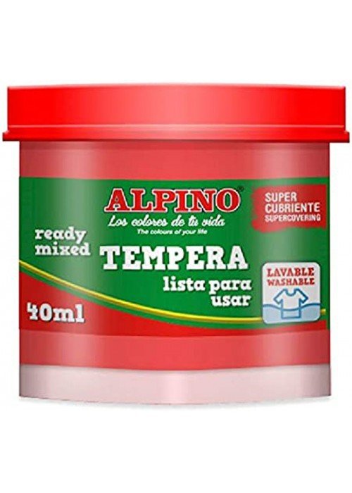 Guašas (tempera) ALPINO 40ml raudonas