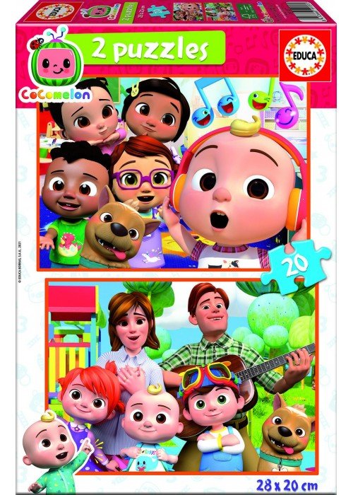2 dėlionės (puzzle) 2x20 COCOMELON 3-5metų