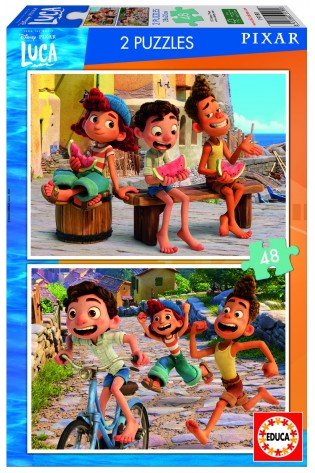 2 dėlionės (puzzle) 2x48 LUCA DISNEY PIXAR 4-6metų