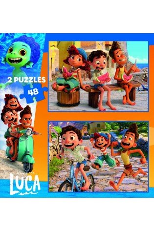 2 dėlionės (puzzle) 2x48 LUCA DISNEY PIXAR 4-6metų