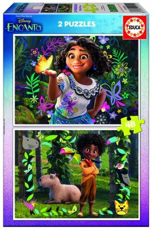 2 dėlionės (puzzle) 2x48 DISNEY ENCANTO 4-6metų