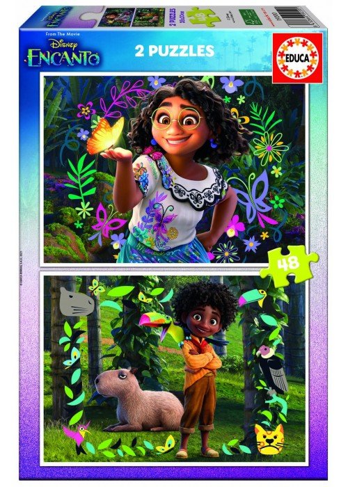 2 dėlionės (puzzle) 2x48 DISNEY ENCANTO 4-6metų