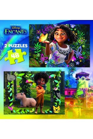 2 dėlionės (puzzle) 2x48 DISNEY ENCANTO 4-6metų