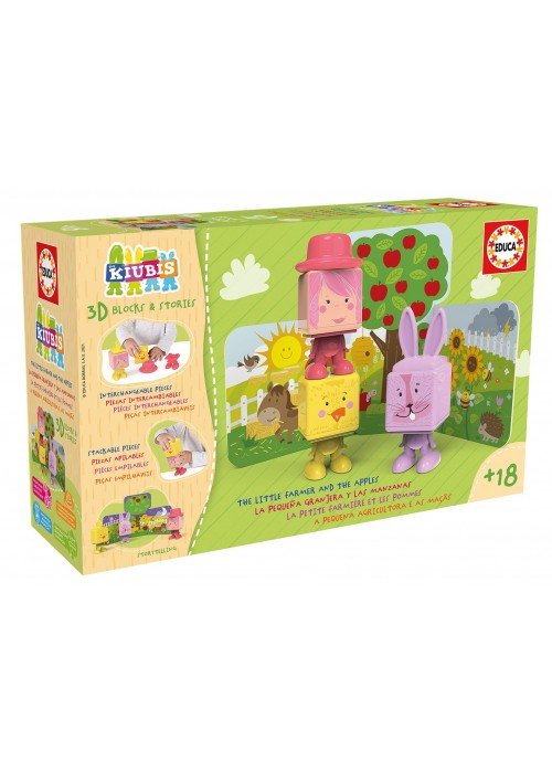 Kūdikių žaidimai 3D THE KUBIS, THE LITTLE FARMER AND THE APPLES 2-4metų