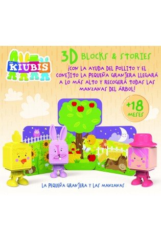 Kūdikių žaidimai 3D THE KUBIS, THE LITTLE FARMER AND THE APPLES 2-4metų