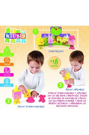 Kūdikių žaidimai 3D THE KUBIS, THE LITTLE FARMER AND THE APPLES 2-4metų