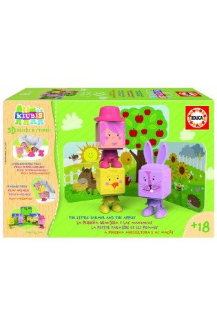 Kūdikių žaidimai 3D THE KUBIS, THE LITTLE FARMER AND THE APPLES 2-4metų