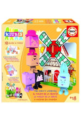 Kūdikių žaidimai 3D THE KUBIS, THE FARM MILL 2-4metų