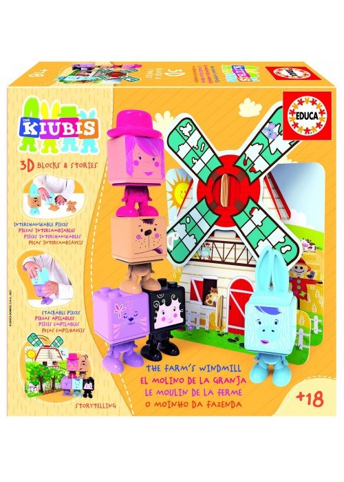 Kūdikių žaidimai 3D THE KUBIS, THE FARM MILL 2-4metų