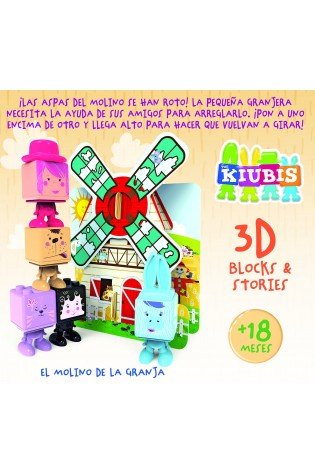 Kūdikių žaidimai 3D THE KUBIS, THE FARM MILL 2-4metų