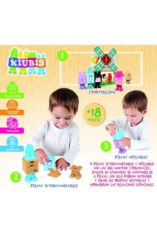 Kūdikių žaidimai 3D THE KUBIS, THE FARM MILL 2-4metų