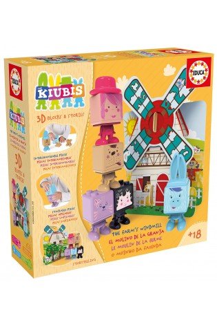 Kūdikių žaidimai 3D THE KUBIS, THE FARM MILL 2-4metų
