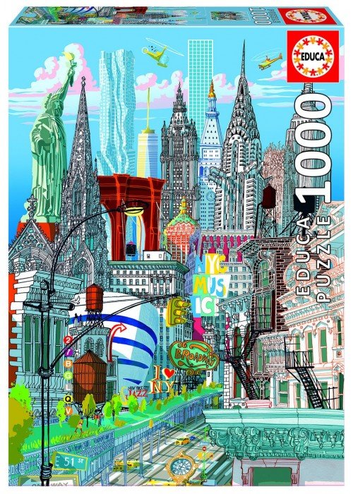 Dėlionė (puzzle) 1000 NEW YORK, CARLO STANGA 14-99metų