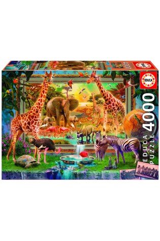 Dėlionė (puzzle) 4000 RETURNING from the SAVANNAH 14-99metų