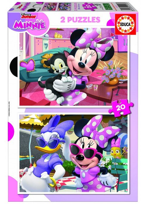 2 dėlionės (puzzle) 2x20 JUNIOR MINNIE 3-5metų