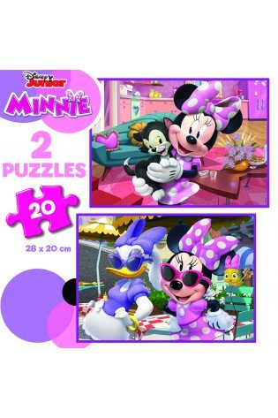 2 dėlionės (puzzle) 2x20 JUNIOR MINNIE 3-5metų