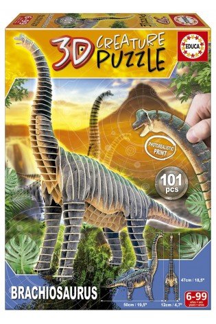 3D dėlionė (puzzle) BRACHIOSAURUS 6-99metų