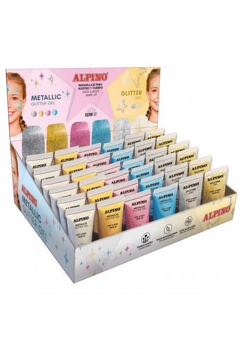 Grimo rinkinys ALPINO Metallic+Glitter 36vnt