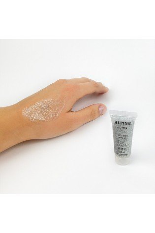 Gelis grimui 14ml ALPINO Glitter silver