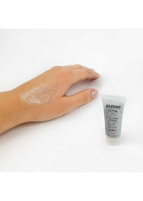 Gelis grimui 14ml ALPINO Glitter silver
