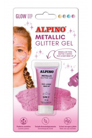 Gelis grimui 14ml ALPINO Metallic pink bls