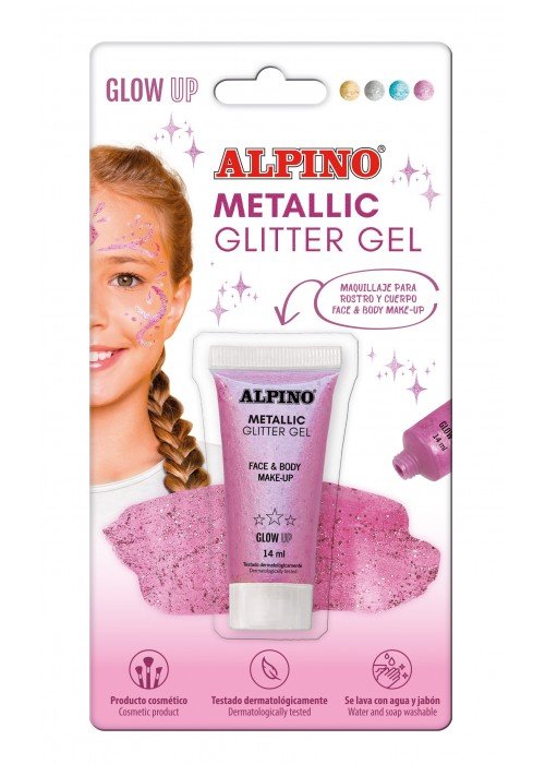 Gelis grimui 14ml ALPINO Metallic pink bls