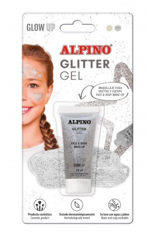 Gelis grimui 14ml ALPINO Glitter silver bls