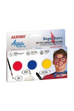 Makiažo rinkinys ALPINO Superhero Aqua make-up 3sp