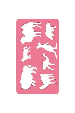 Trafaretas piešimui K-I-N kupranugaris