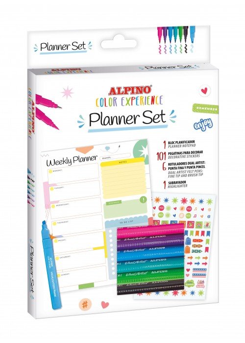 Rinkinys kūrybai ALPINO Color experience Planner Set