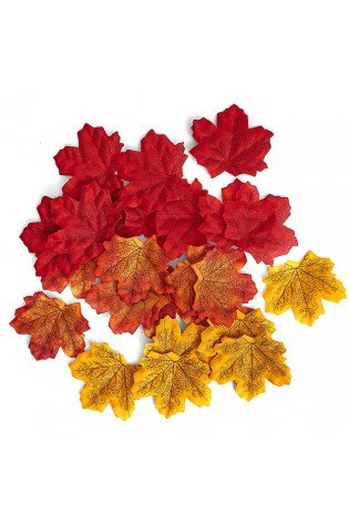 Dekoras KLEVO LAPAI 7-8cm 50pcs