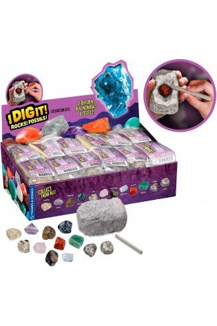 Detalės DIG lt! MINERALS & FOSSILS 5+