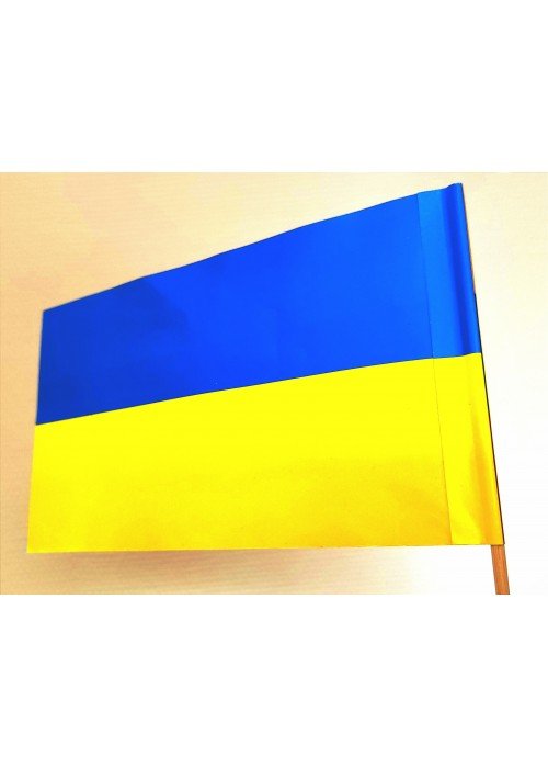Ukrainos popierinė vėliavėlė (10,8X17cm)