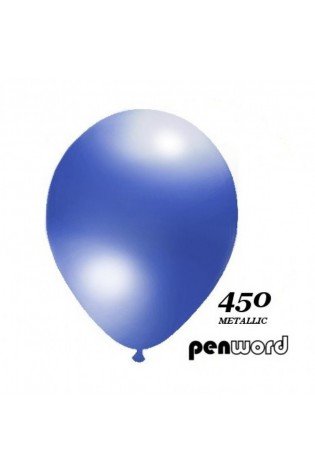 Balionai 12" Metalic Penword 100vnt mėlyni