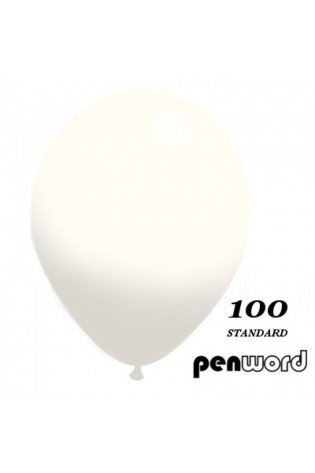 Balionai 12" Penword 100vnt balti