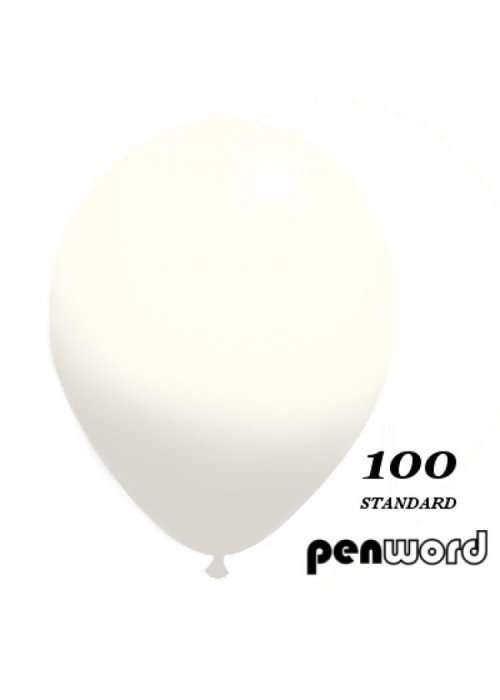 Balionai 12" Penword 100vnt balti