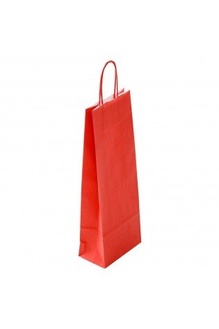 Pop.maišelis Twist 140x80x390 raudonas (buteliui)