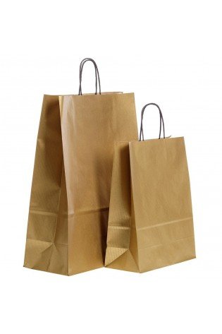 Pop.maišelis Twist 240x110x310 auksinis