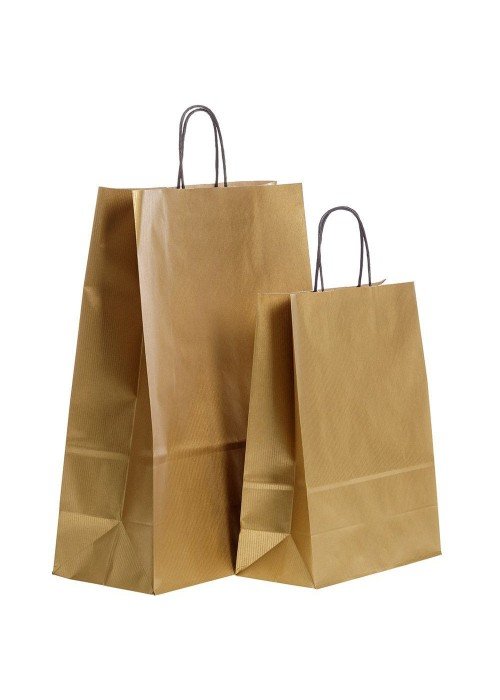 Pop.maišelis Twist 240x110x310 auksinis