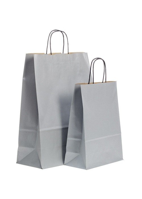 Pop.maišelis Twist 320x140x420 sidabrinis