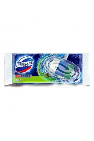 WC muiliukas-papildymas Domestos 3in1 Power Pine 40g
