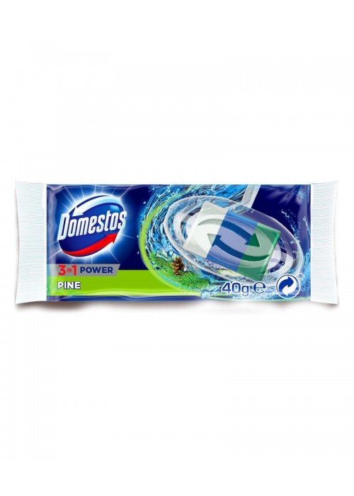 WC muiliukas-papildymas Domestos 3in1 Power Pine 40g