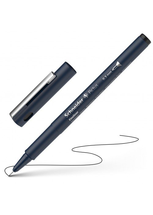 Rašiklis Pictus 0.3 juodas