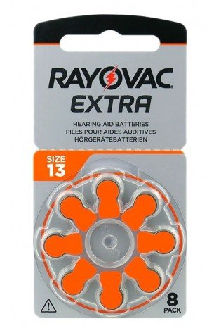 Elementai klausos aparatams RAYOVAC Extra, 13PR48, 8vnt